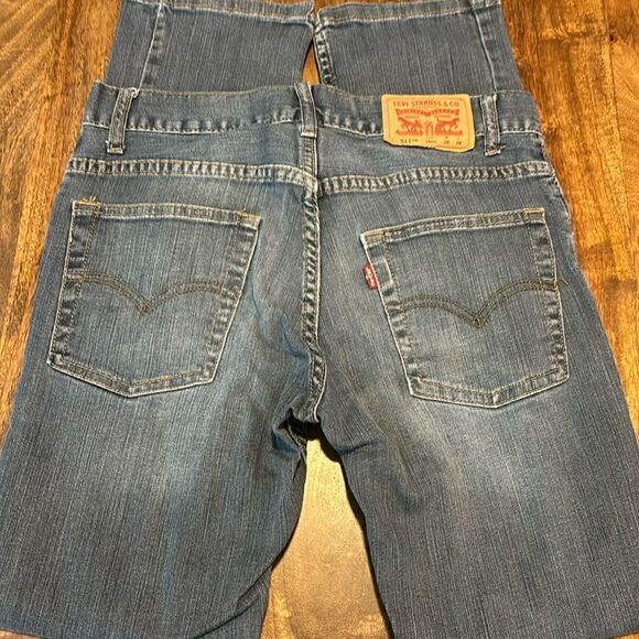 Levis 511 Slim Boys Youth Size 16 Reg 28X28 Jeans Vertical Stretch - Picture 1 of 7